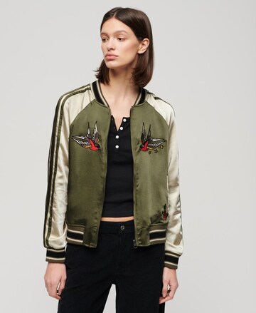 Veste mi-saison 'Suikajan' Superdry en vert : devant