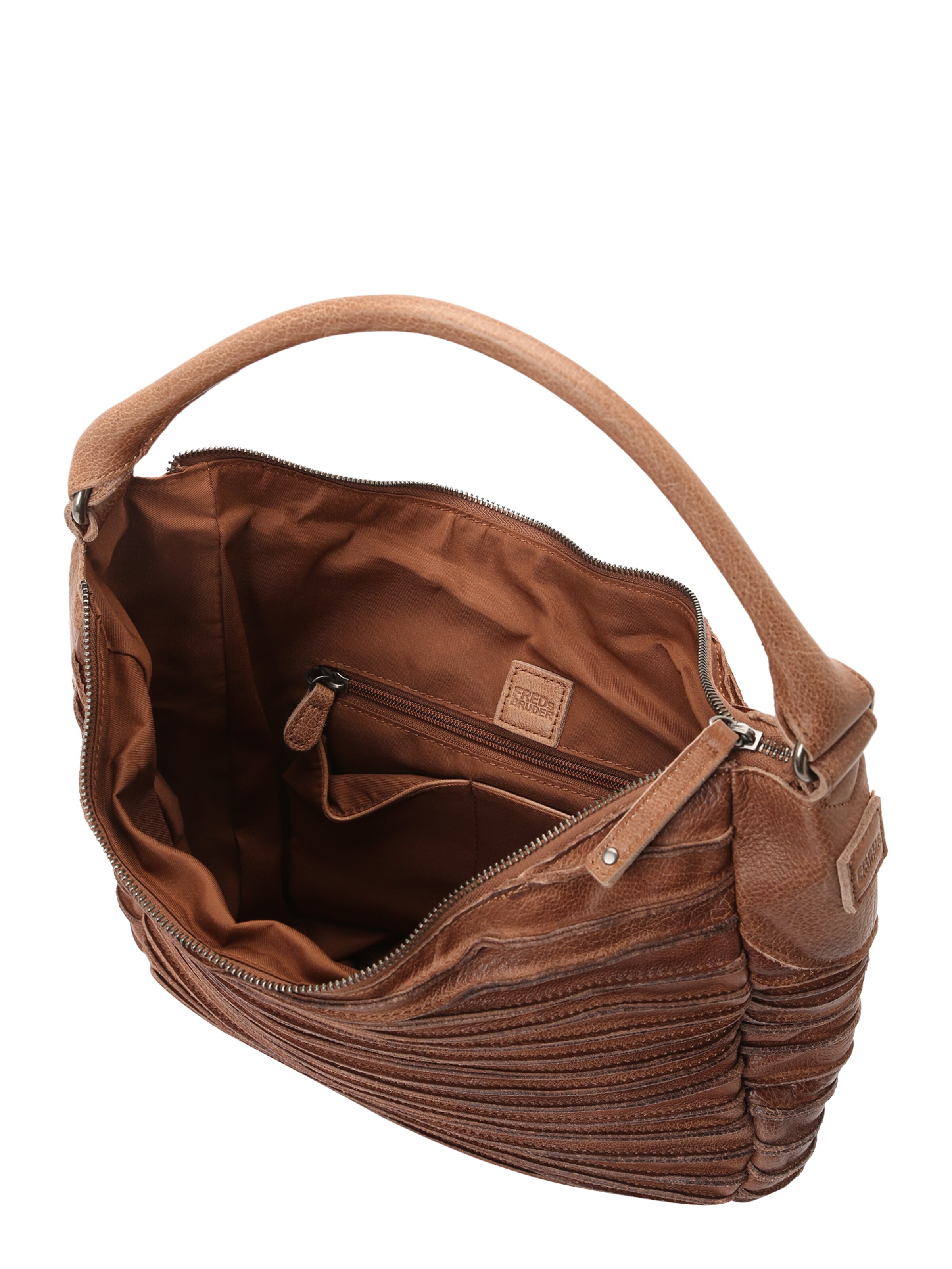 FREDsBRUDER Shoulder bag 'Riffeltier' in Brown