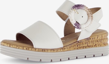 Sandales GABOR en blanc : devant