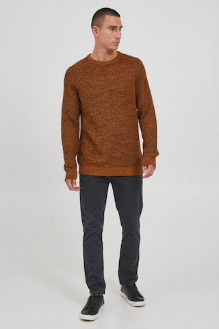 !Solid Strickpullover 'SDTex' in Braun