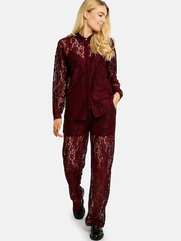 Liberte Essentiel Regular Trousers ' LACY ' in Red