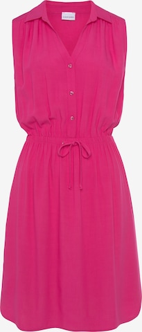 LASCANA Shirt Dress in Pink: front