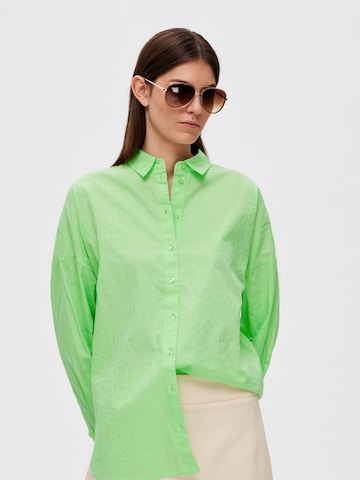 SELECTED FEMME Blouse 'Lina Sanni' in Groen