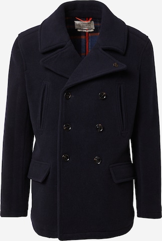 SCOTCH & SODA Between-Seasons Coat in Blue: front