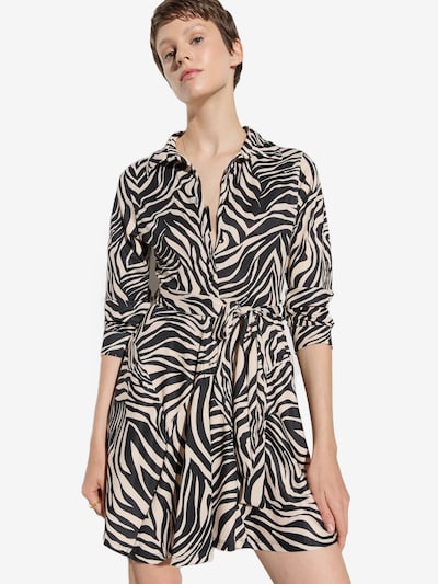 No Matter What Robe-chemise en beige / noir, Vue avec produit