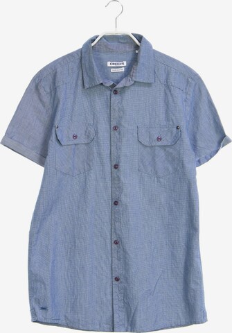 Creeks Button Up Shirt in M in Blue: front