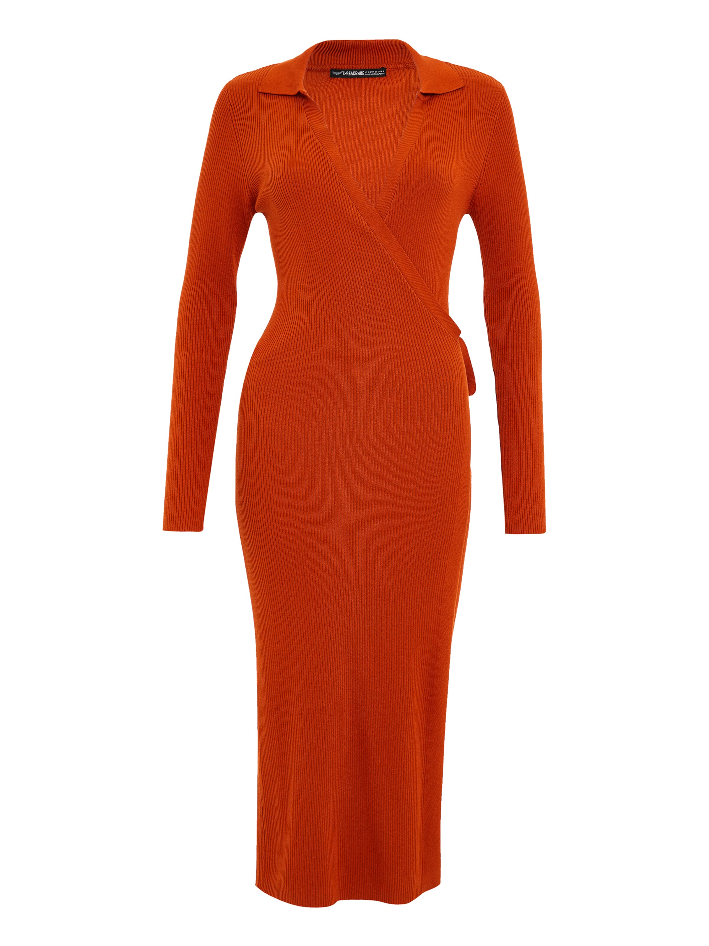 Threadbare Strickkleid 'Phoebe' in Braun: Vorderseite