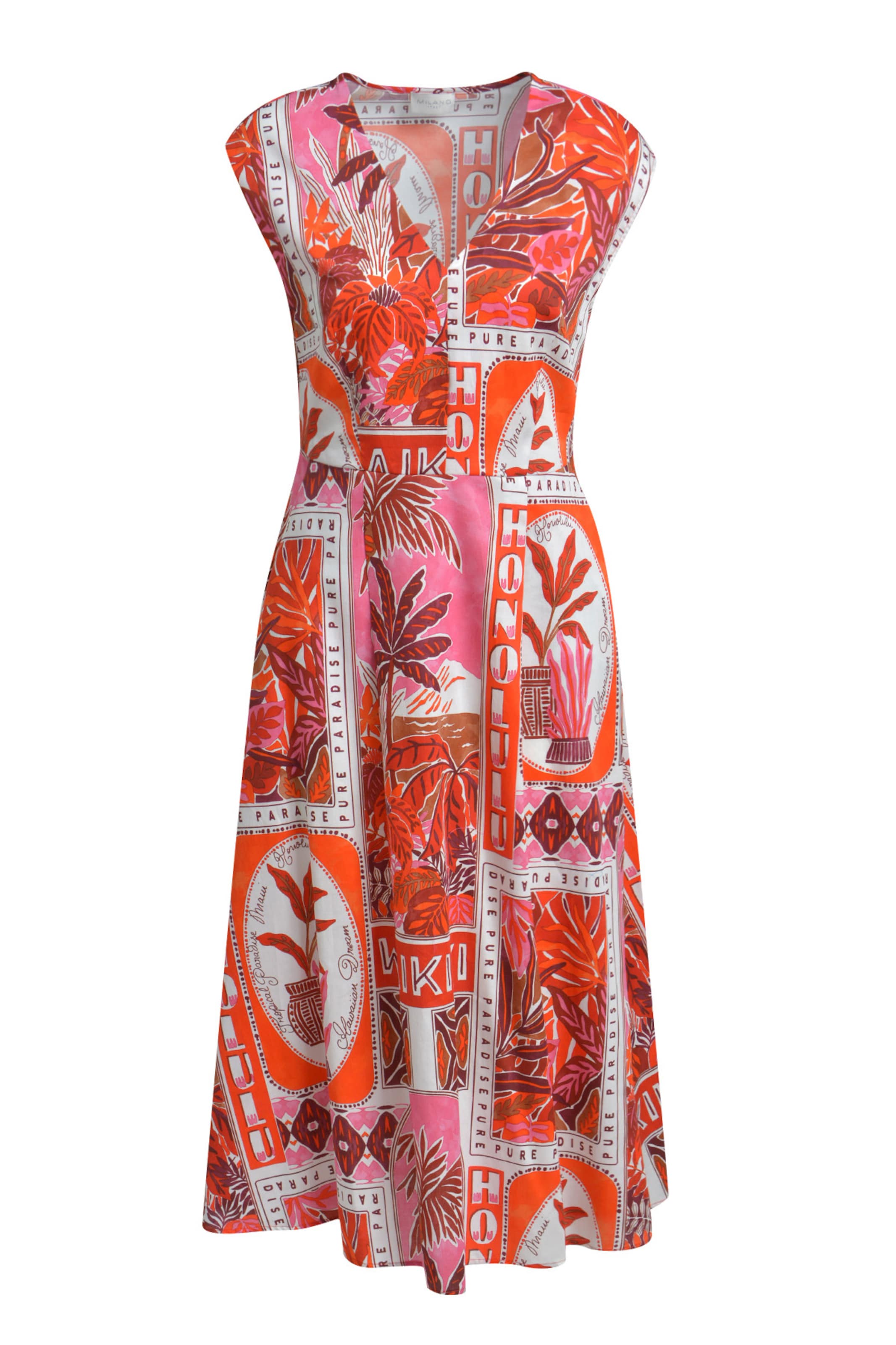 Milano Italy Summer Dress in Pink: front