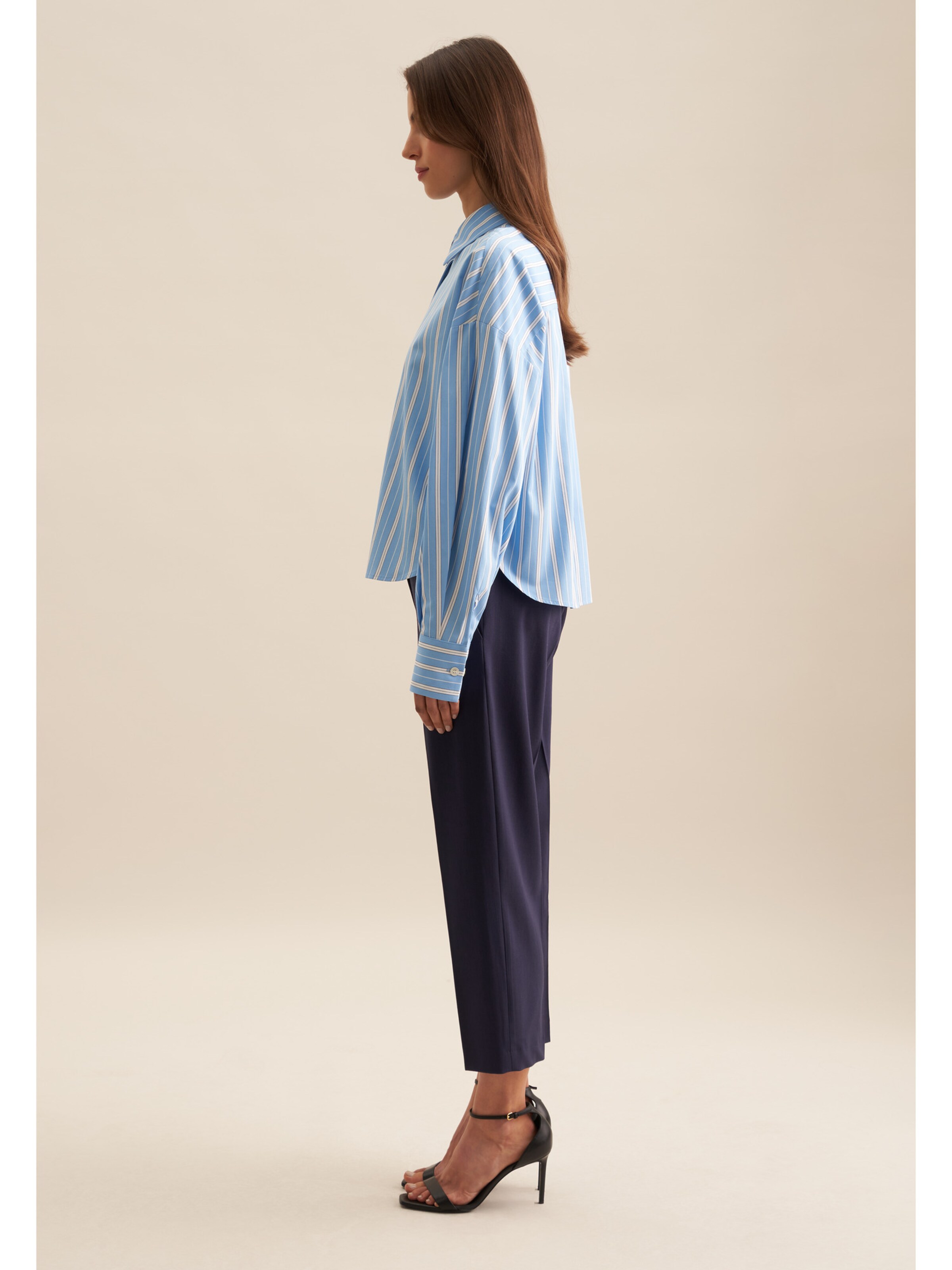 SEIDENSTICKER Blouse 'Schwarze Rose' in Blue