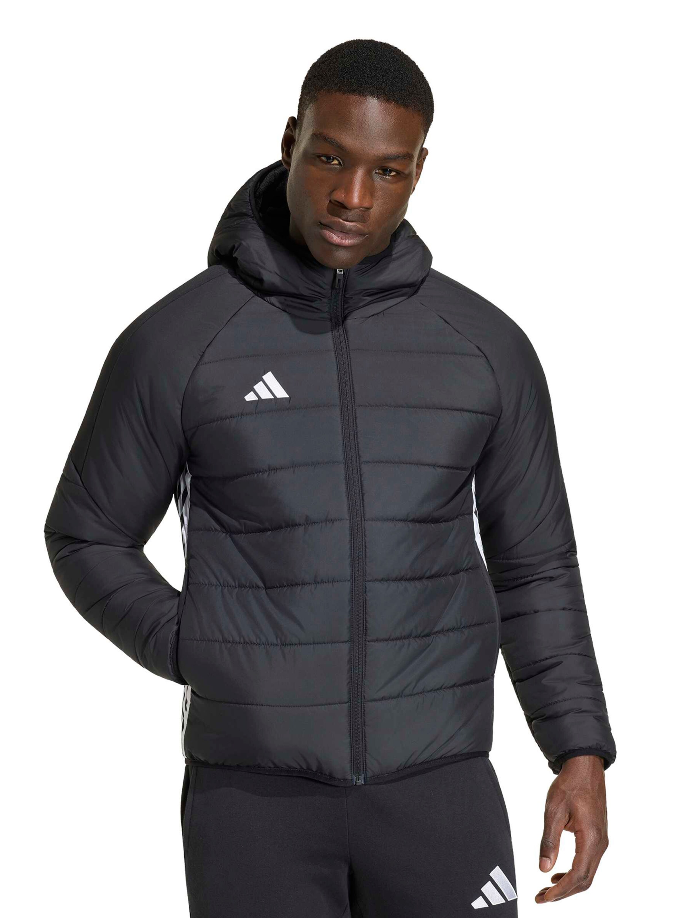 Geacă sport 'TIRO ES' de la ADIDAS PERFORMANCE pe negru: față