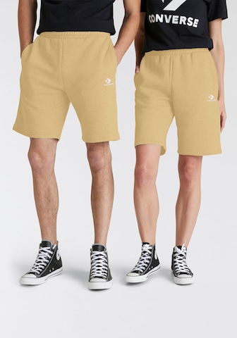 CONVERSE Regular Pants in Beige: front