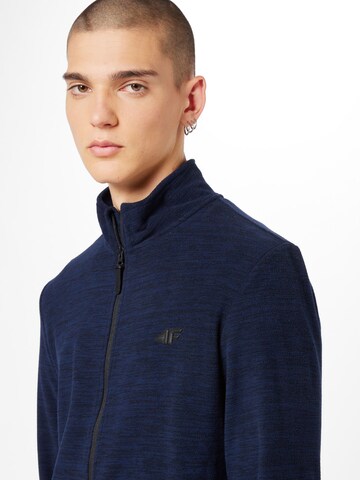 4F Athletic Fleece Jacket in Blue