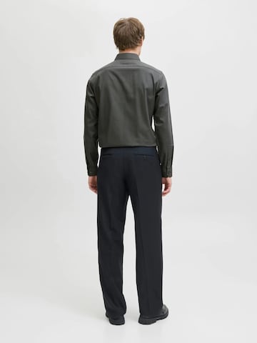 JACK & JONES Comfort fit Button Up Shirt 'Blaparker' in Grey