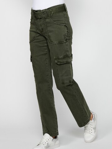 KOROSHI Regular Jeans in Green