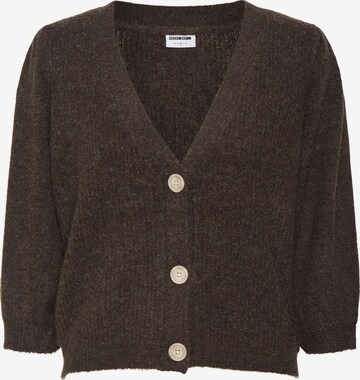 Noisy may Knit Cardigan 'Lilje' in Brown: front