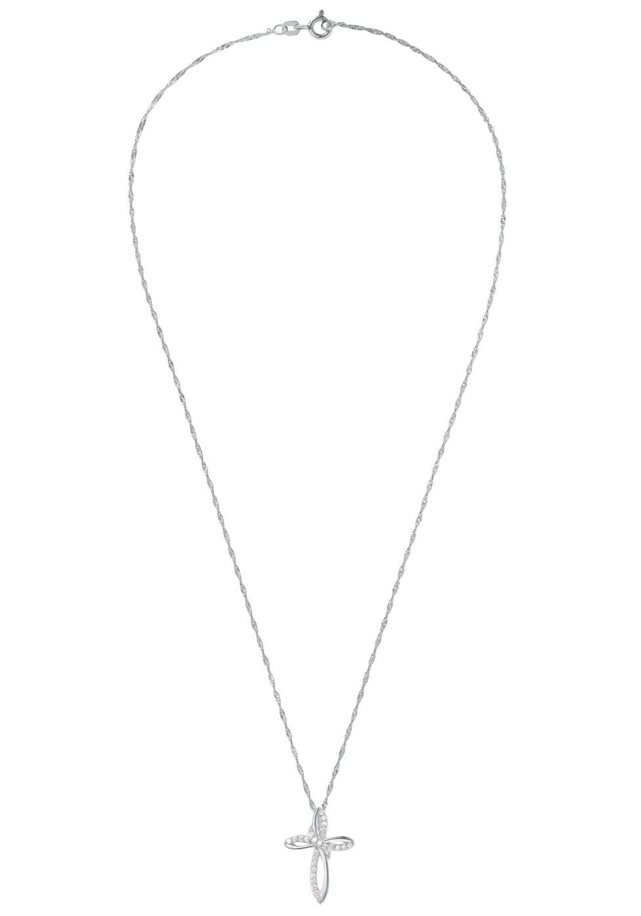 AMOR Necklace in Silver: front