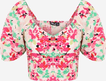 Pieces Petite Blouse in Wit: voorkant