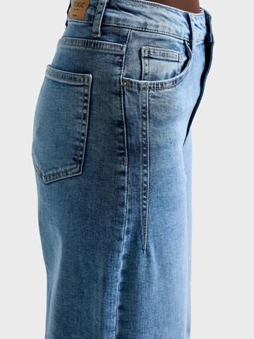 IT'S BASIC Wide leg Jeans 'WIDE HIGH RISE JEANS' in Blauw