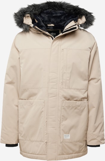 HOLLISTER Zimska jakna | svetlo bež / črna barva, Prikaz izdelka