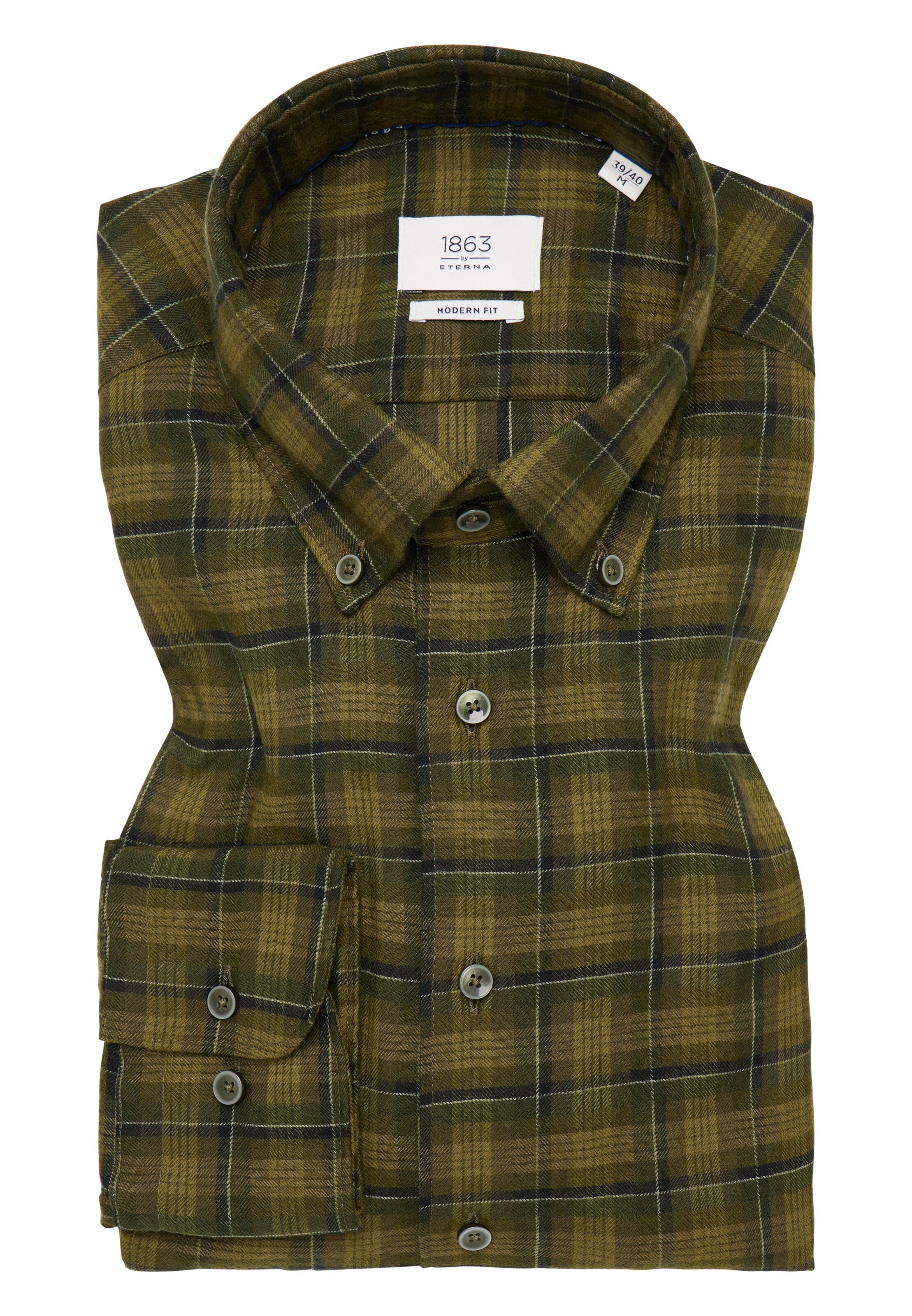 ETERNA Regular Fit Hemd in Grün