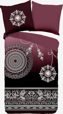 PURE Duvet Cover 'Asiya' in Red: front