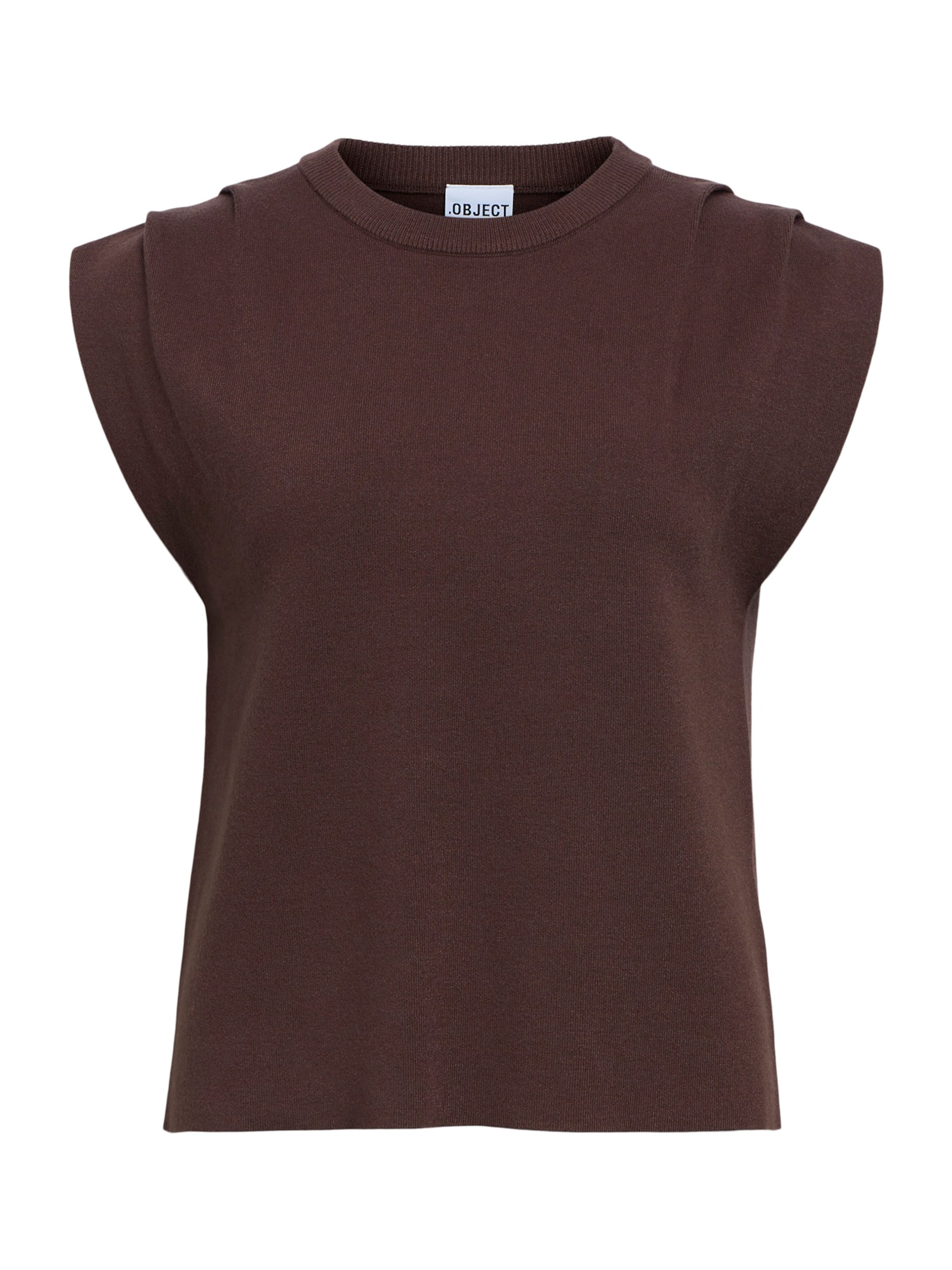Pull-over 'OBJREYNARD' OBJECT en marron : devant