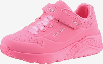 Baskets 'UNO LITE' SKECHERS en rose : devant