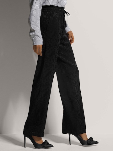 MADELEINE Wide leg Broek in Zwart