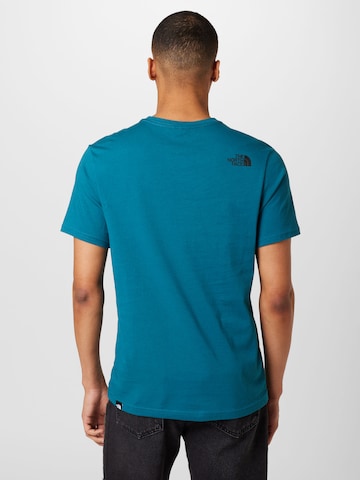 THE NORTH FACE Regularny krój Koszulka 'FINE' w kolorze niebieski