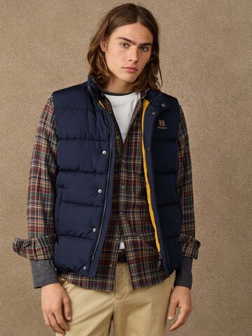 Hackett London Bodywarmer 'Heritage' in Blauw: voorkant