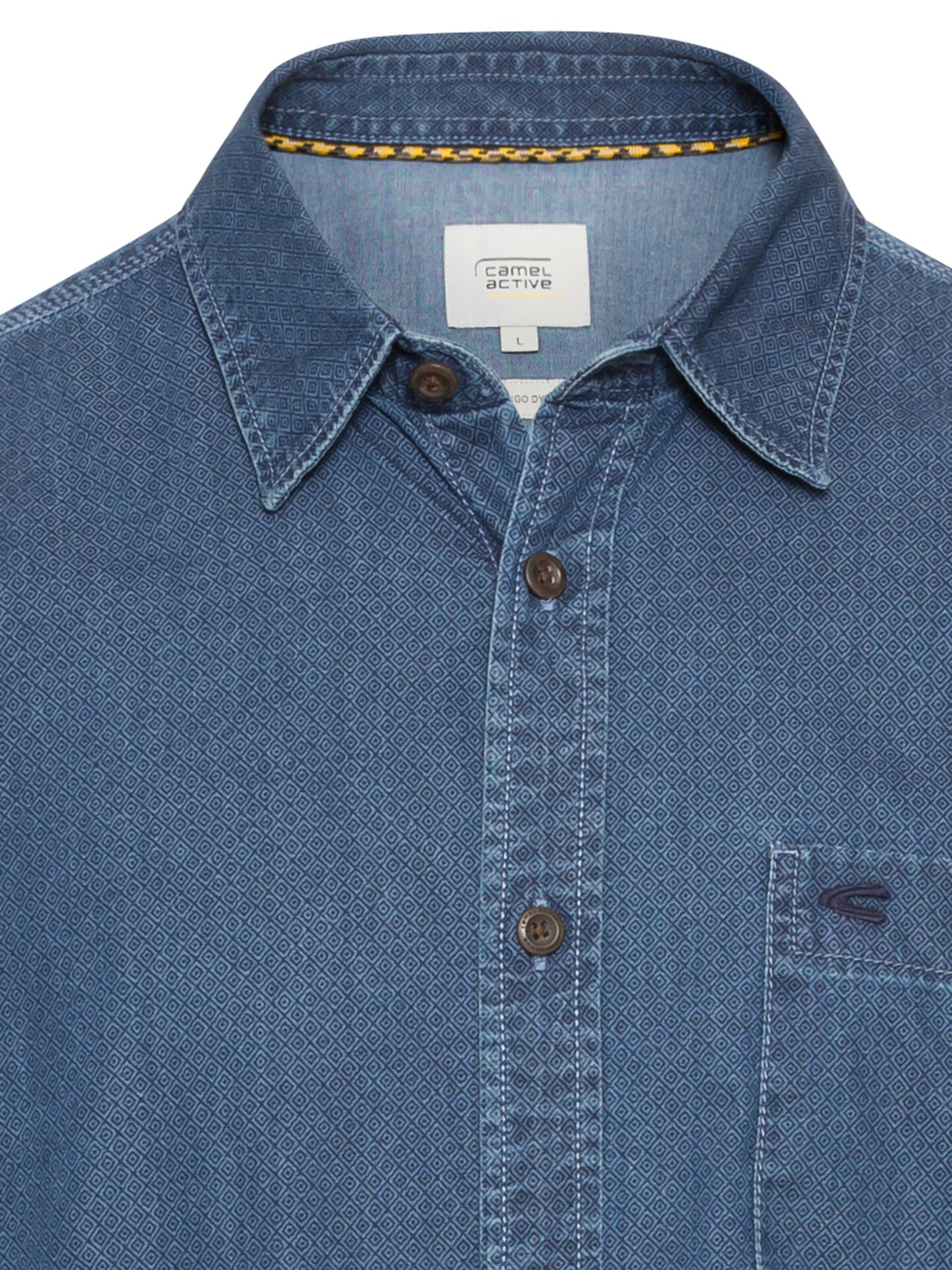 CAMEL ACTIVE Slim Fit Hemd in Blau