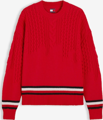 Tommy Jeans Tröja i röd: framsida