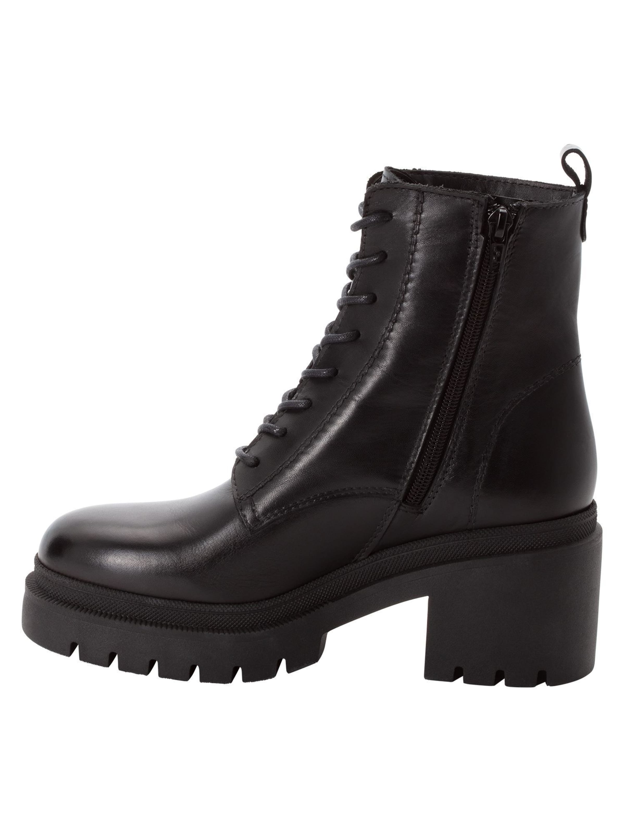 Tamaris Lace-up bootie in Black