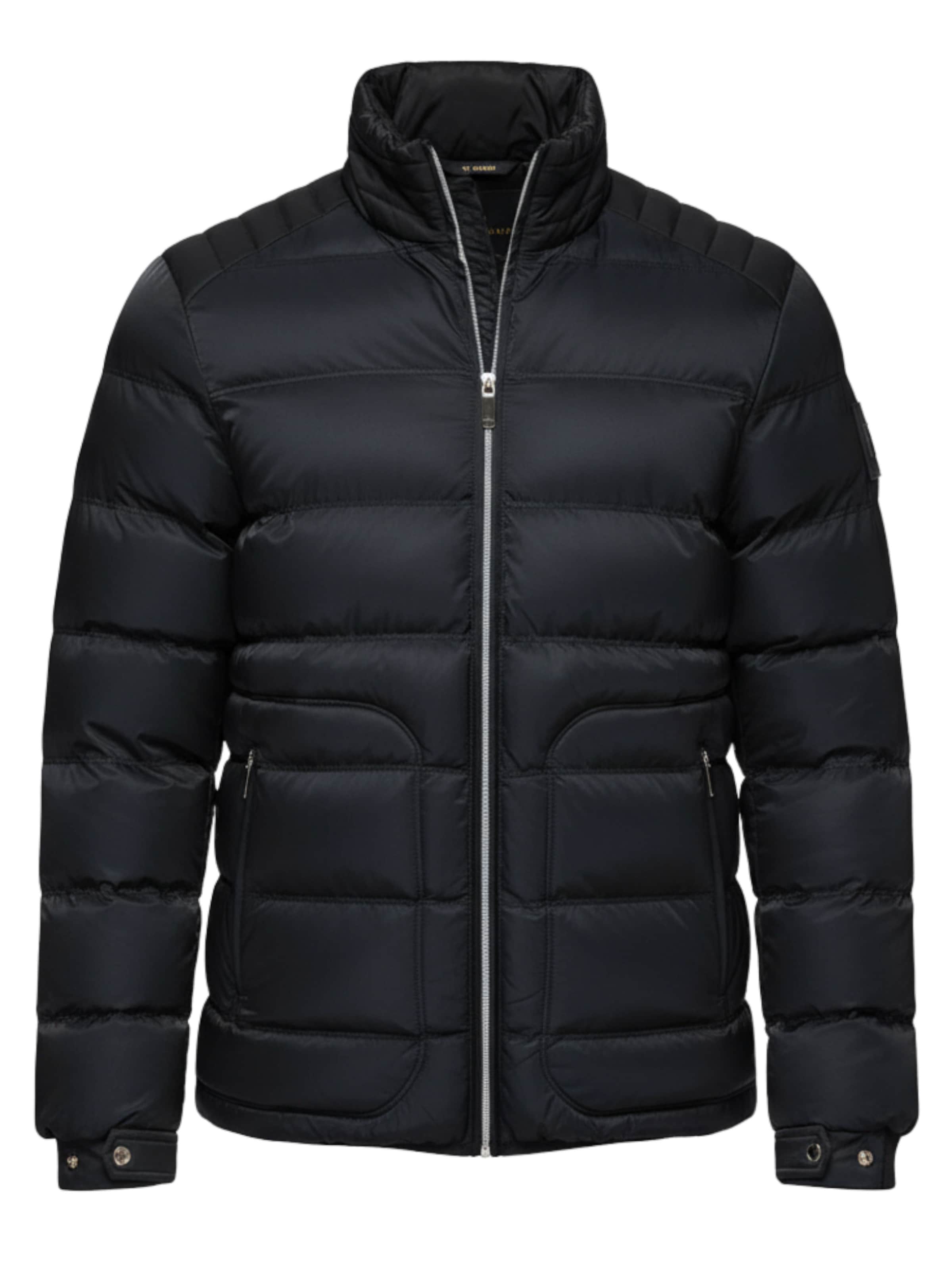 Ombre Winterjas in Zwart: voorkant