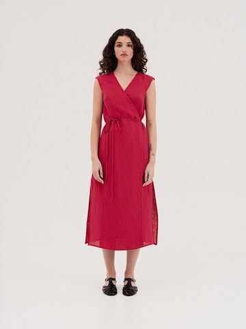 Robe d’été 'Aurora' AmourLinen en rose