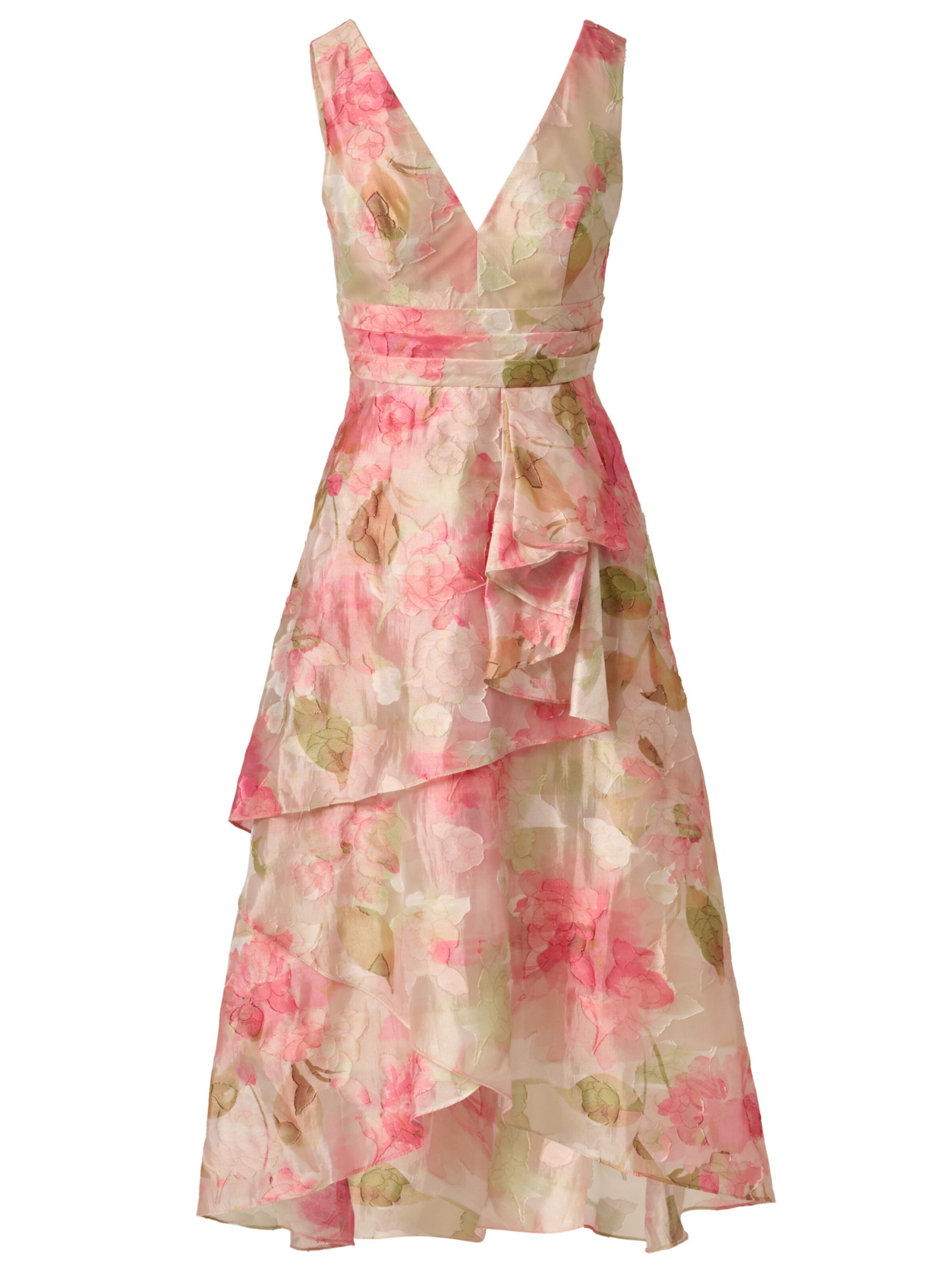 Adrianna Papell Jurk 'Cascade Organza ' in Gemengde kleuren: voorkant