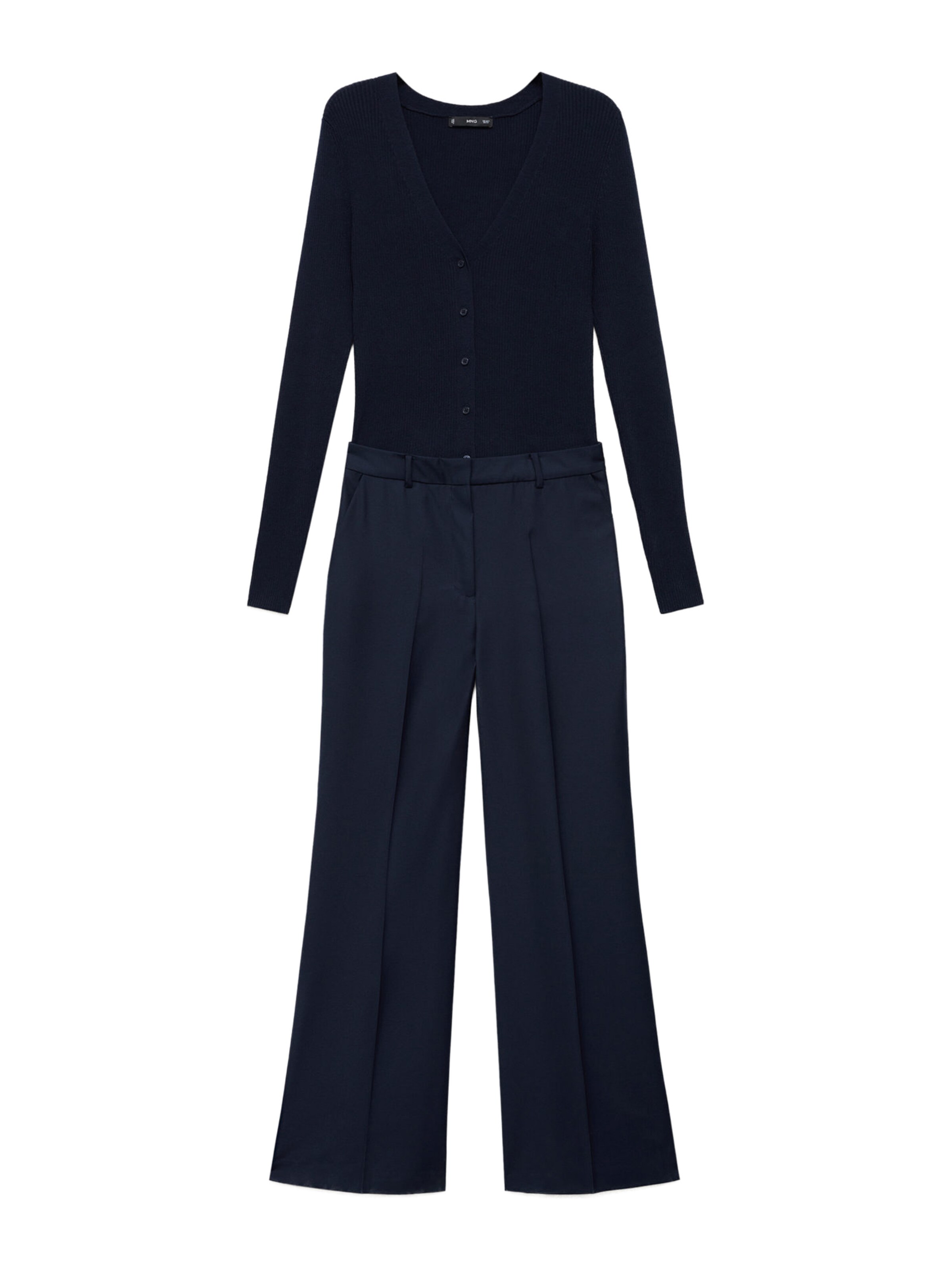 MANGO Jumpsuit 'Karl' in Blau: Vorderseite