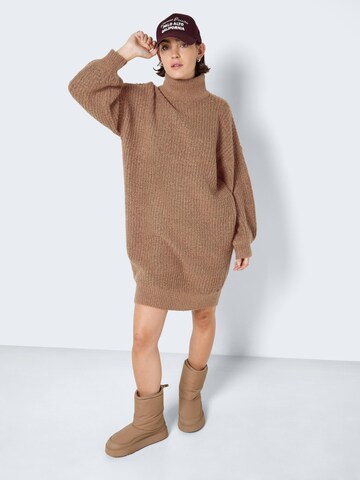 Noisy may Knit dress 'ROBINA' in Brown