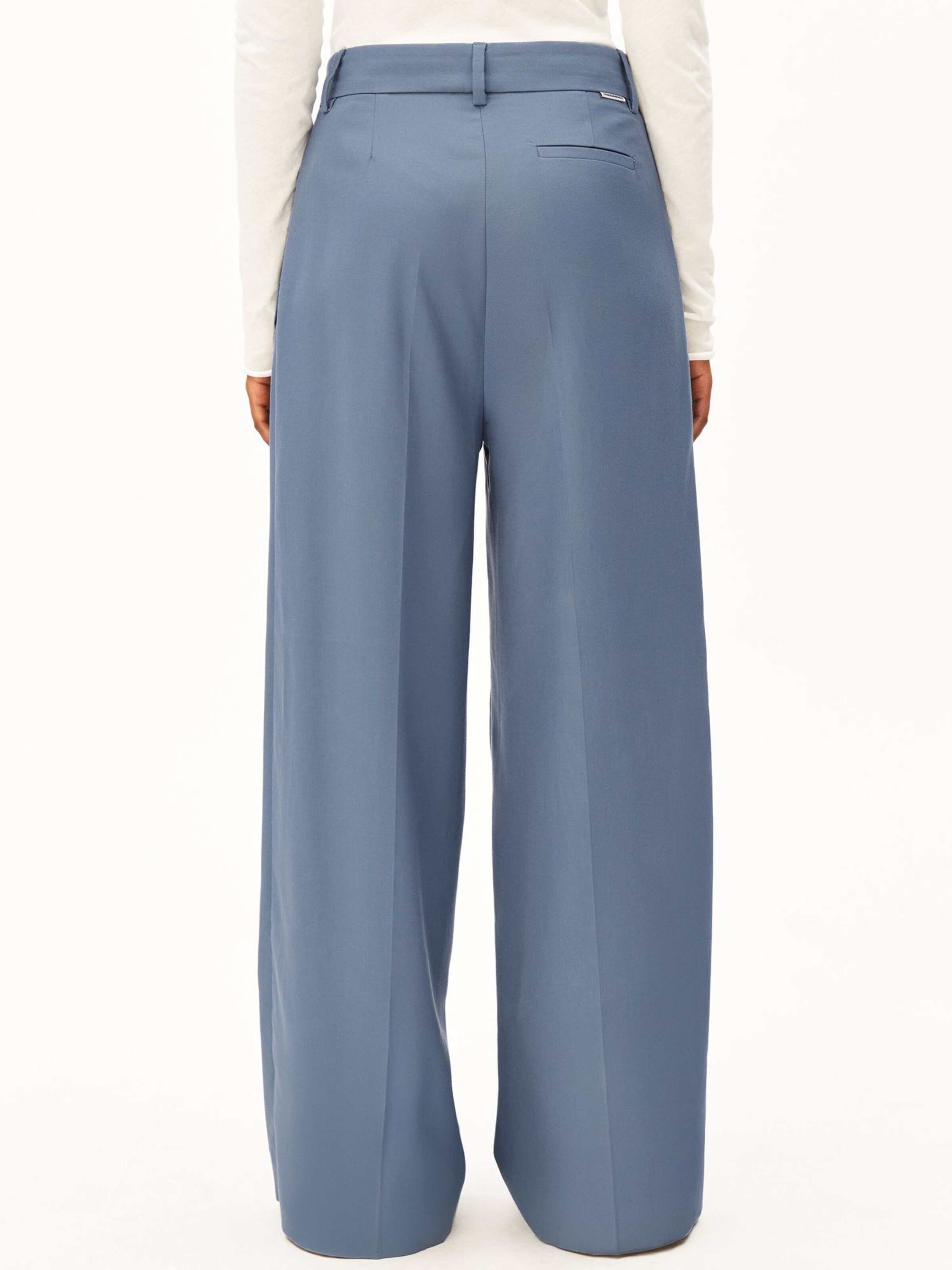 ARMEDANGELS Wide leg Broek in Blauw: voorkant