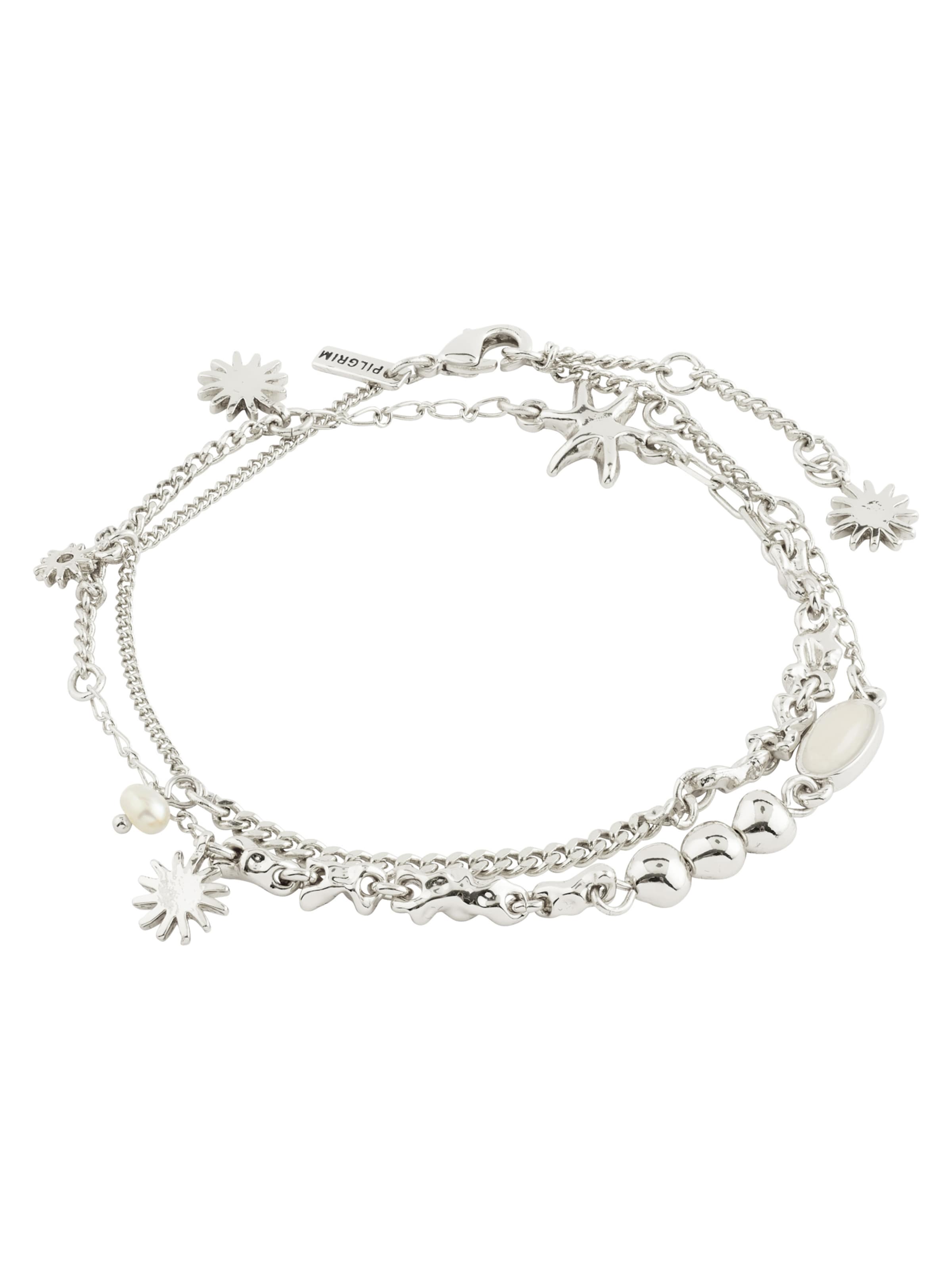 Pilgrim Armbånd ' Prism ' i sølv, Produktvisning