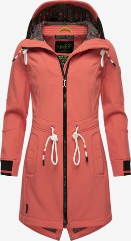 MARIKOO Raincoat 'Mount Furnica' in Pink: front