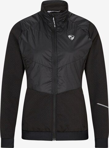 ZIENER Athletic Jacket 'NARINA' in Black: front