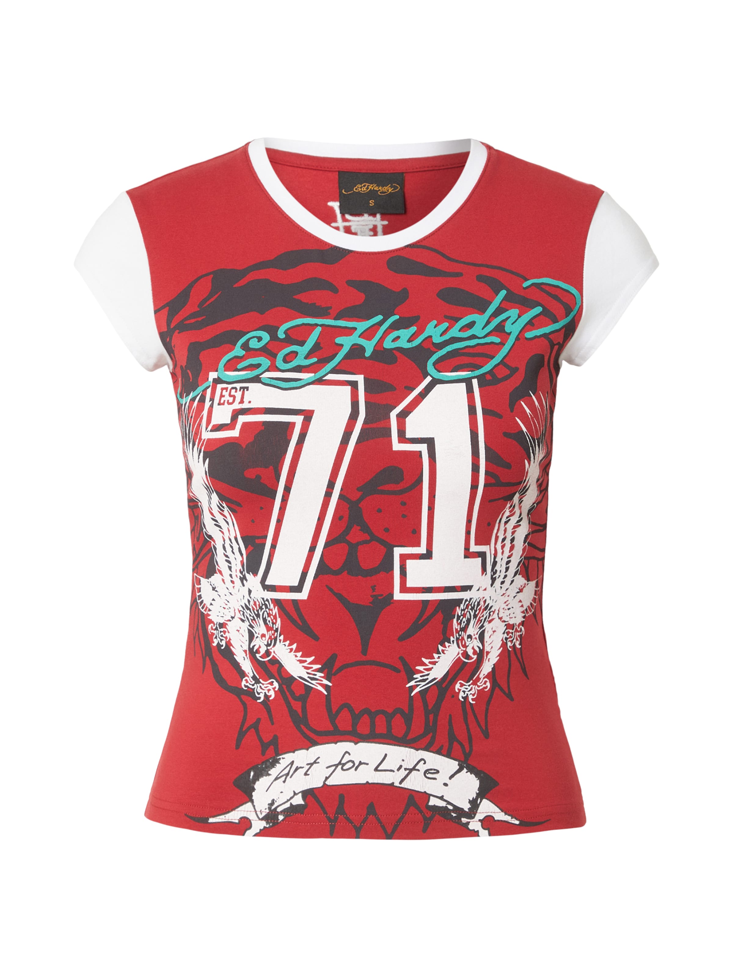 Ed Hardy T-shirt i röd: framsida