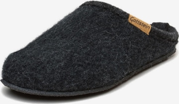 Gottstein Slippers 'Walkpantoffel Alpine Light' in Black: front