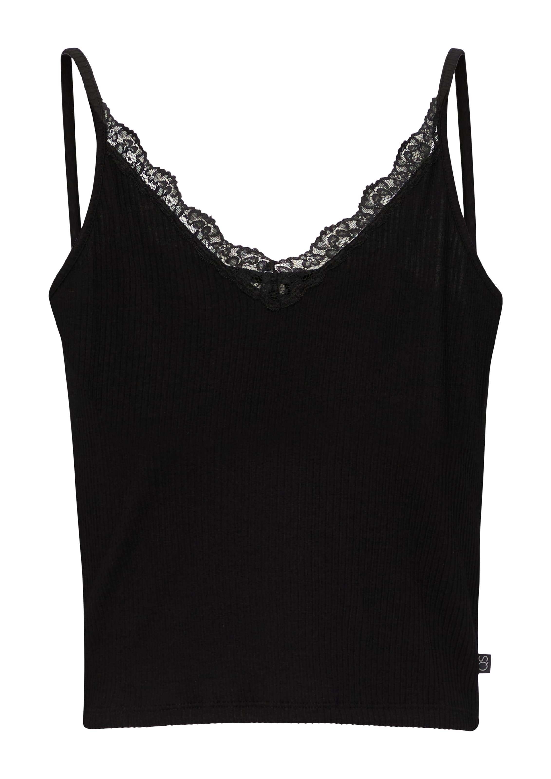 QS Top in L in schwarz, Produktansicht