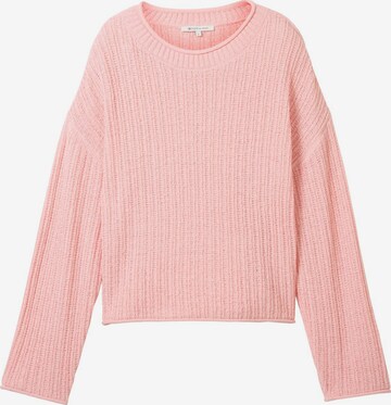 TOM TAILOR DENIM Sweater in Pink: front