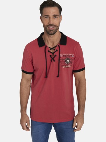 Jan Vanderstorm Doppelpack Poloshirt ' Eljar ' in Rot: predná strana