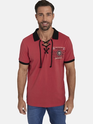 Jan Vanderstorm Shirt ' Eljar ' in Rood: voorkant