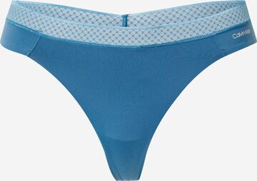 Calvin Klein Underwear Thong in Blue: front