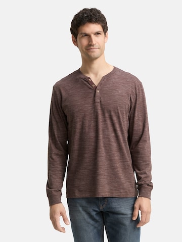 TOM TAILOR Shirt in Brown: front